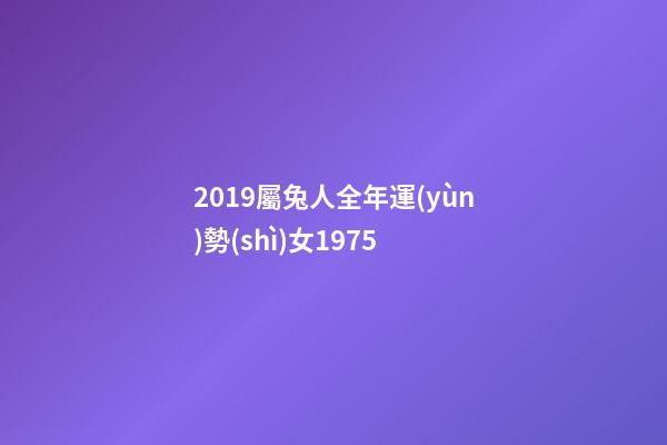 2019屬兔人全年運(yùn)勢(shì)女1975 (1975屬兔的2017年運(yùn)勢(shì))-第1張-觀點(diǎn)-玄機(jī)派